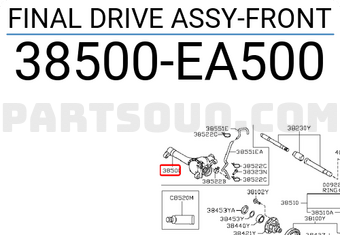 Nissan 38500EA500 FINAL DRIVE ASSY-FRONT