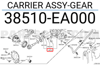 Nissan 38510EA000 CARRIER ASSY-GEAR