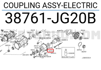 Nissan 38761JG20B COUPLING ASSY-ELECTRIC