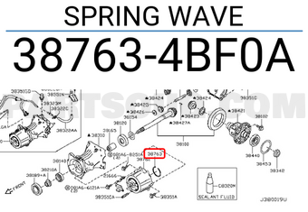 Nissan 387634BF0A SPRING WAVE
