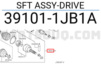 Nissan 391011JB1A SFT ASSY-DRIVE
