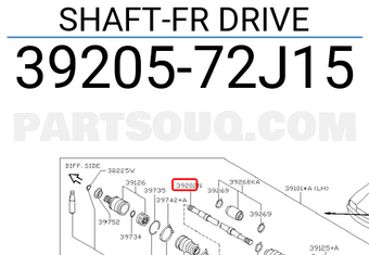 Nissan 3920572J15 SHAFT-FR DRIVE