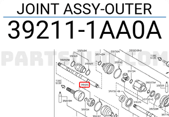 Nissan 392111AA0A JOINT ASSY-OUTER
