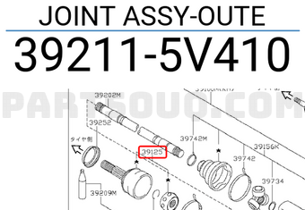 Nissan 392115V410 JOINT ASSY-OUTE