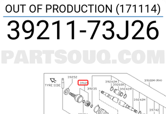 Nissan 3921173J26 OUT OF PRODUCTION (171114)
