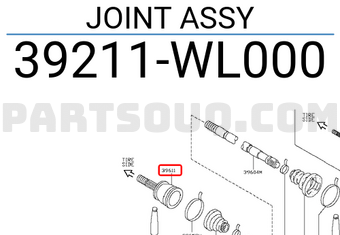Nissan 39211WL000 JOINT ASSY