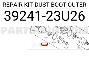 Nissan 3924123U26 REPAIR KIT-DUST BOOT,OUTER