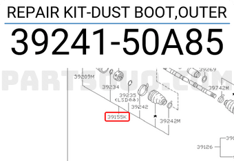 Nissan 3924150A85 REPAIR KIT-DUST BOOT,OUTER