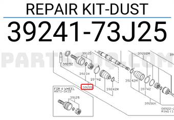 Nissan 3924173J25 REPAIR KIT-DUST