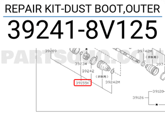 Nissan 392418V125 REPAIR KIT-DUST BOOT,OUTER