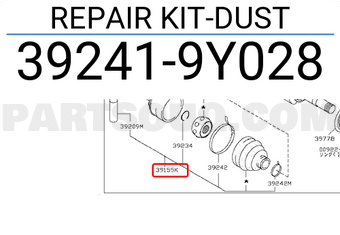 Nissan 392419Y028 REPAIR KIT-DUST