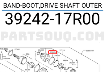 Nissan 3924217R00 BAND-BOOT,DRIVE SHAFT OUTER