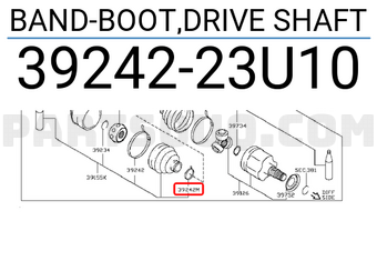 Nissan 3924223U10 BAND-BOOT,DRIVE SHAFT