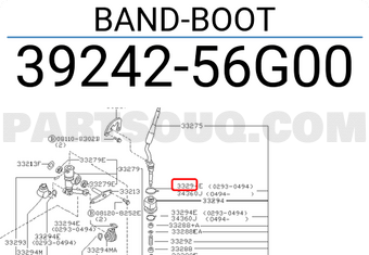 Nissan 3924256G00 BAND-BOOT