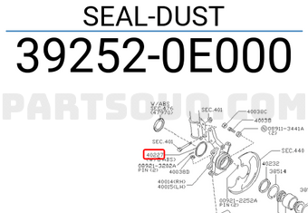 Nissan 392520E000 SEAL-DUST