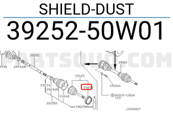 Nissan 3925250W01 SHIELD-DUST