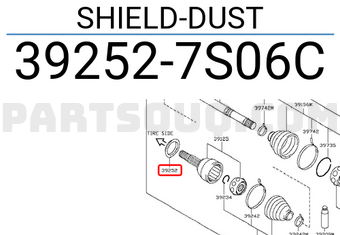 Nissan 392527S06C SHIELD-DUST
