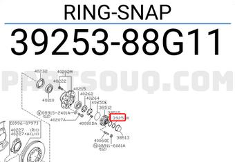 Nissan 3925388G11 RING-SNAP
