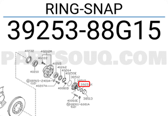 Nissan 3925388G15 RING-SNAP