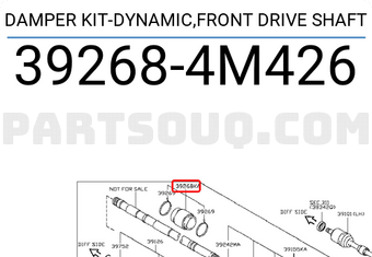 Nissan 392684M426 DAMPER KIT-DYNAMIC,FRONT DRIVE SHAFT