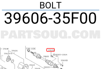 Nissan 3960635F00 BOLT