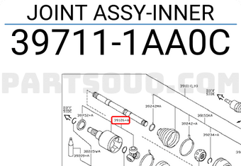 Nissan 397111AA0C JOINT ASSY-INNER