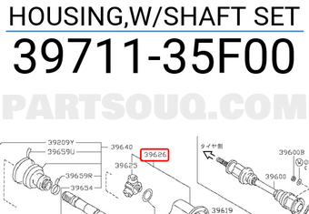 Nissan 3971135F00 HOUSING,W/SHAFT SET