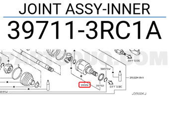 Nissan 397113RC1A JOINT ASSY-INNER