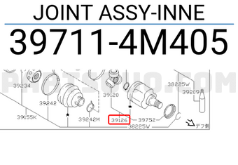 Nissan 397114M405 JOINT ASSY-INNE