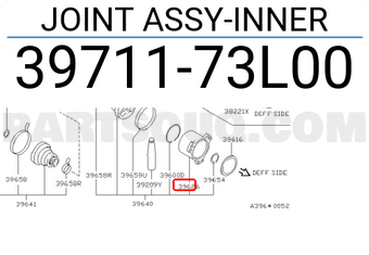 Nissan 3971173L00 JOINT ASSY-INNER
