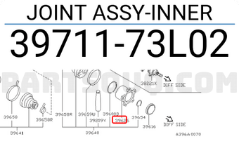 Nissan 3971173L02 JOINT ASSY-INNER