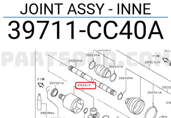 Nissan 39711CC40A JOINT ASSY - INNE