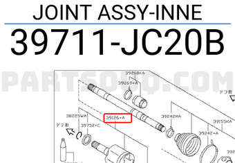 Nissan 39711JC20B JOINT ASSY-INNE