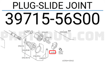 Nissan 3971556S00 PLUG-SLIDE JOINT
