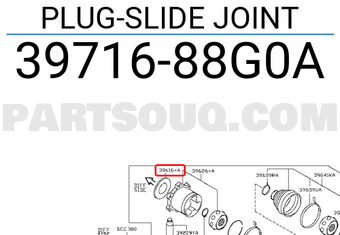 Nissan 3971688G0A PLUG-SLIDE JOINT