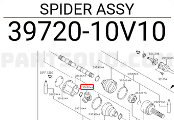 Nissan 3972010V10 SPIDER ASSY