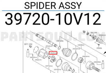Nissan 3972010V12 SPIDER ASSY