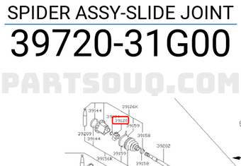 Nissan 3972031G00 SPIDER ASSY-SLIDE JOINT