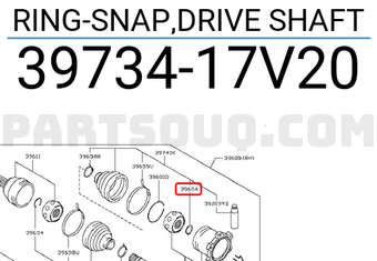 Nissan 3973417V20 RING-SNAP,DRIVE SHAFT