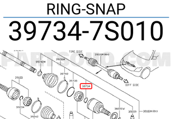 Nissan 397347S010 RING-SNAP