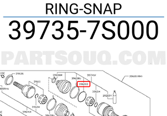 Nissan 397357S000 RING-SNAP