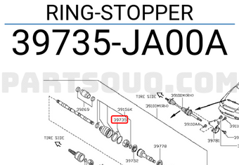 Nissan 39735JA00A RING-STOPPER