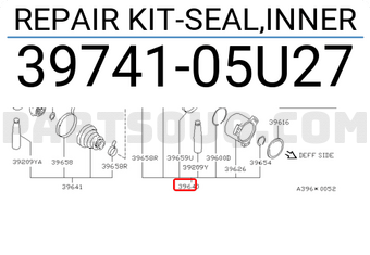 Nissan 3974105U27 REPAIR KIT-SEAL,INNER