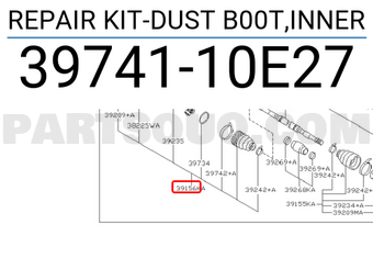Nissan 3974110E27 REPAIR KIT-DUST B00T,INNER