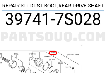 Nissan 397417S028 REPAIR KIT-DUST BOOT,REAR DRIVE SHAFT