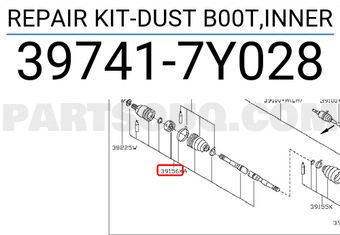 Nissan 397417Y028 REPAIR KIT-DUST B00T,INNER