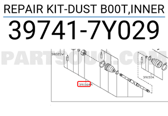 Nissan 397417Y029 REPAIR KIT-DUST B00T,INNER