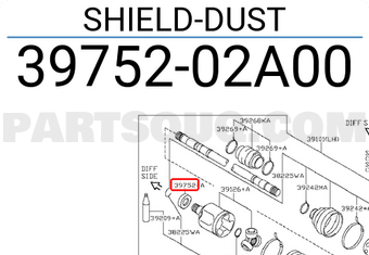 Nissan 3975202A00 SHIELD-DUST