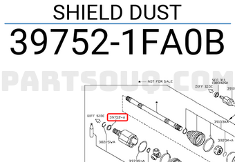 Nissan 397521FA0B SHIELD DUST