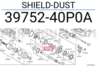 Nissan 3975240P0A SHIELD-DUST